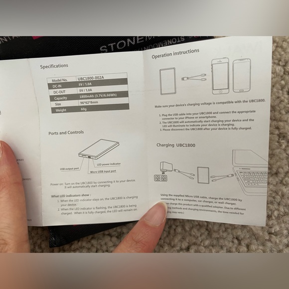 Set of 3 Charging Packs iWalk UBC1800 1800mAh ,kensie iPhones & Tablet White NWT - Picture 12 of 16